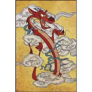 Mulan Mushu plakát vícebarevný