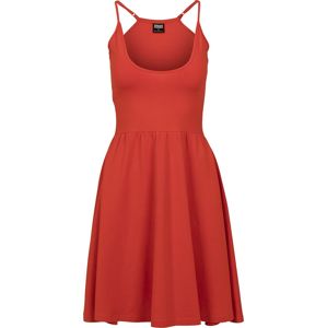 Urban Classics Dámské šaty se špagetovými ramínky šaty červená