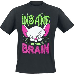 Animaniacs Pinky And The Brain - Insane In The Brain tricko černá