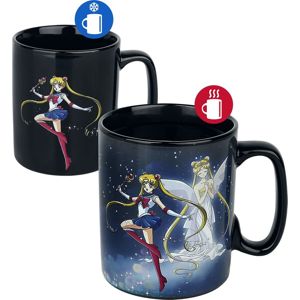 Sailor Moon Hrnek Sailor & Chibi s potiskem, který se pod vlivem tepla mění Hrnek vícebarevný
