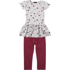EMP Stage Collection Kleid mit Leggings detské šaty šedá/cervená