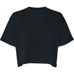 Noisy May Polovičný crop top NMALENA S/S NOOS s kulatým výstřihem Dámské tričko černá