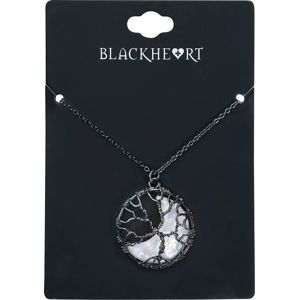 Blackheart Tree Moonstone Náhrdelník - řetízek černá