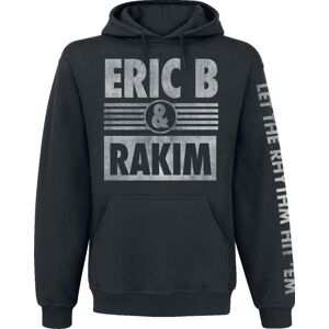 Eric B. & Rakim Logo Mikina s kapucí černá