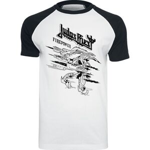 Judas Priest Firepower Tričko bílá/cerná