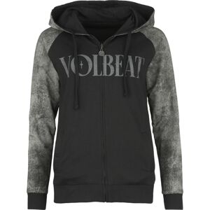 Volbeat EMP Signature Collection Dámská mikina s kapucí na zip cerná/tmave zelená