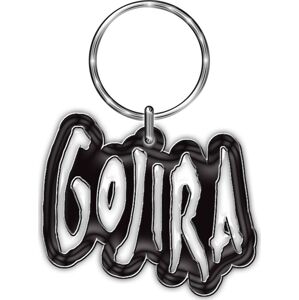 Gojira Logo Klíčenka cerná/stríbrná