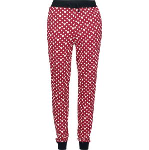 Mickey & Minnie Mouse Minni Polka Dots Pyžamové nohavice cervená/bílá