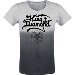 King Diamond Logo tricko Světlo šedivějící / šedivějící