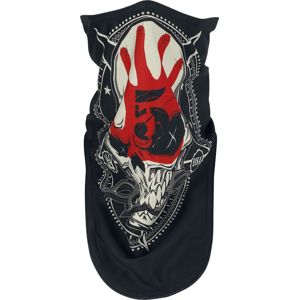 Five Finger Death Punch Knucklehead Circle Biker Mask maska cerná/bílá/cervená