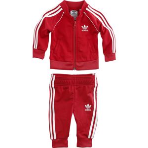 Adidas detská bunda cervená/bílá