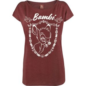 Bambi Crest dívcí tricko směs červené