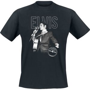 Presley, Elvis Logo Portrait Tričko černá