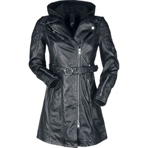 Gipsy G2WCyara Slim Fit Dámský kožený kabát černá
