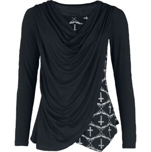 Gothicana by EMP Top s dlouhými rukávy a dvouvrstvým vzhledem Gothicana X Anne Stokes Dámské tričko s dlouhými rukávy černá