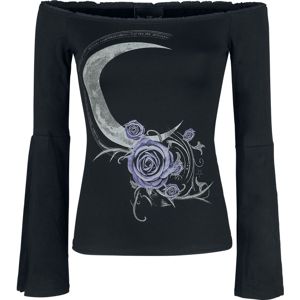 Alchemy England Moon Godess dívcí triko s dlouhými rukávy černá