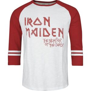 Iron Maiden EMP Signature Collection Tričko s dlouhým rukávem šedobílá/červená