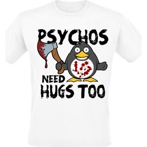 Tierisch Psychos Need Hugs Too Tričko bílá