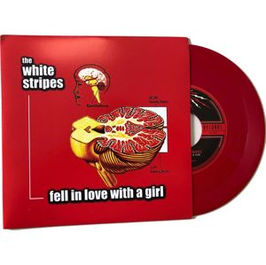 The White Stripes Fell in love with a girl 7 inch-SINGL červená