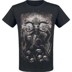 Gothicana by EMP schwarzes T-Shirt mit Print tricko černá