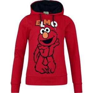 Sesame Street Elmo Dámská mikina s kapucí červená
