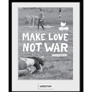 Woodstock Make Love Not War Zarámovaný obraz standard