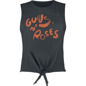 Guns N' Roses Amplified Collection - Paint Logo Dámský top charcoal