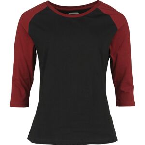 RED by EMP Raglan Longsleeve Dámské tričko s dlouhými rukávy cerná/cervená