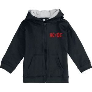 AC/DC Metal-Kids - Black Ice detská mikina s kapucí na zip černá