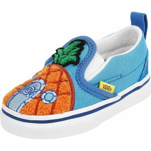 Vans Spongebob Squarepants - TD Slip-On V -124 Conch Street Kinderschuhe světle modrá