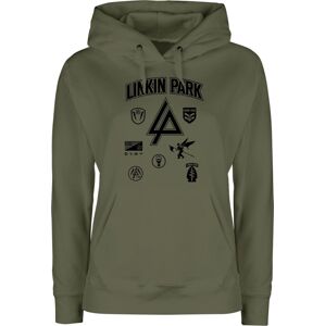 Linkin Park Patches Dámská mikina s kapucí zelená