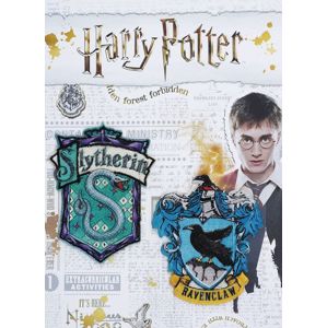 Harry Potter Nášivky s motivy Zmijozelu a Havraspáru nášivka vícebarevný