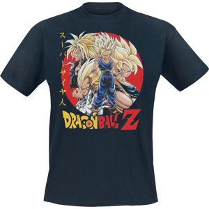 Dragon Ball Z - Super Saiyans tricko tmavě modrá
