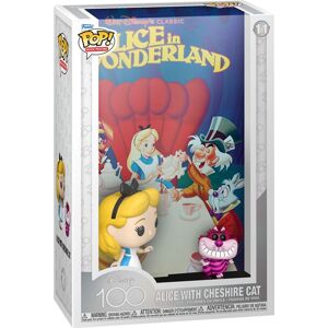 Alice in Wonderland Disney 100 - Movie Poster - Alice with Cheshire Cat Vinyl Figur 11 Sberatelská postava vícebarevný