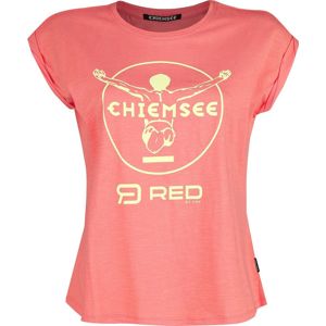 RED by EMP Ružové tricko RED X CHIEMSEE s potlacou Dámské tričko světle růžová