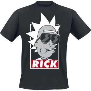 Rick And Morty Rick Tričko černá