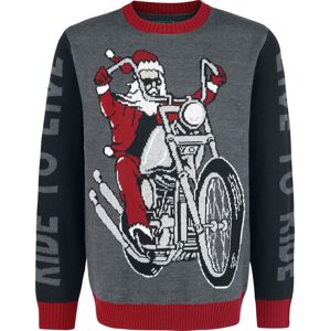 Ugly Christmas Sweater Live To Ride - Ride To Live Pletený svetr vícebarevný