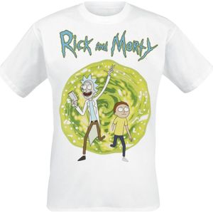 Rick And Morty Portal tricko bílá