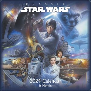 Star Wars Kalendář na zeď Classic 2024 Nástenný kalendář vícebarevný