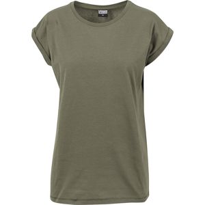 Urban Classics Ladies Extended Shoulder Tee Dámské tričko olivová