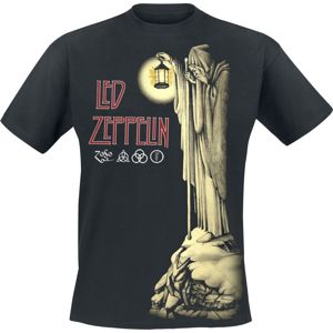 Led Zeppelin Hermit Tričko černá