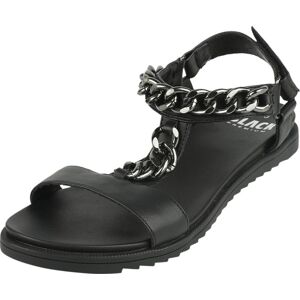 Black Premium by EMP Sandály s řetízky sandály černá