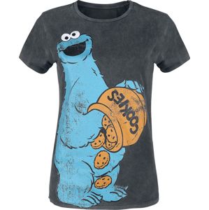 Sesame Street Cookie Monster Dámské tričko černá