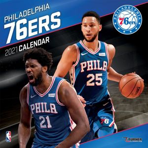 NBA Philadelphia 76ers - kalendář 2021 Nástenný kalendář standard