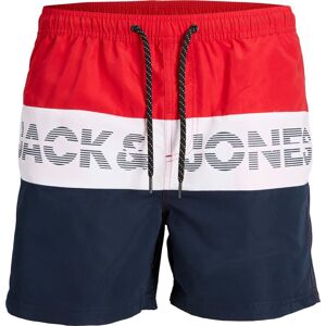 Jack & Jones Swim Colorblock detské kratasy modrá/bílá/cervená
