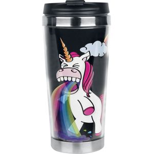 Einhorn Puking Unicorn - Duha kávový šálek vícebarevný
