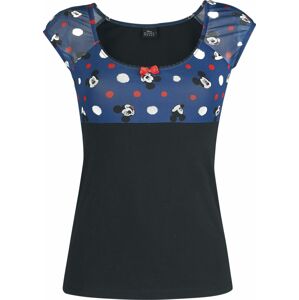 Mickey & Minnie Mouse Dots Dámské tričko cerná/barevná