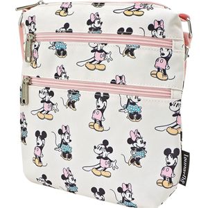 Mickey & Minnie Mouse Loungefly - Pastel Mickey & Minnie Taška pres rameno světle růžová