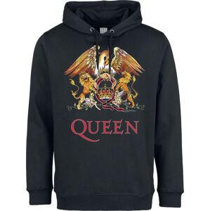Queen Amplified Collection - Royal Crest Mikina s kapucí černá