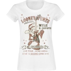 Looney Tunes Wile E Coyote Guitar Dámské tričko bílá